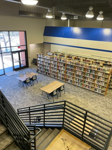 School Library — furnished by Georgia Office Interiors